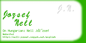 jozsef nell business card